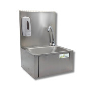Lot de 2 Lave-mains à commande fémorale + Distributeur de savon PREMIUM / GOLDINOX