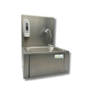 Lot de 2 Lave-mains à commande fémorale + Distributeur de savon PREMIUM / GOLDINOX