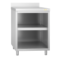 Meuble bas inox 600 x 700 mm adossée PREMIUM / GOLDINOX