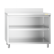 Meuble bas inox 1000 x 800 mm adossée / GOLDINOX