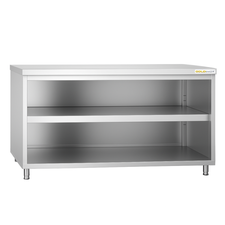 Meuble bas inox 1600 x 800 mm PREMIUM / GOLDINOX