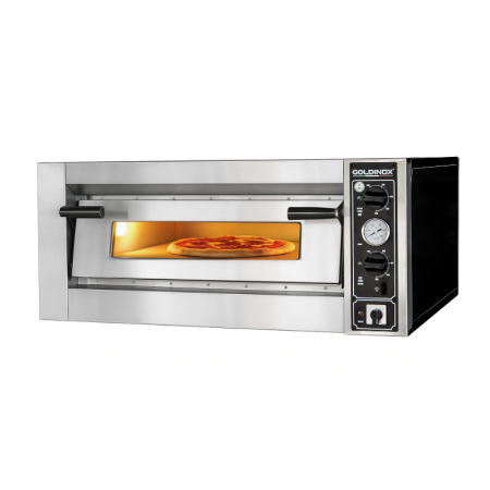 Four à pizza électrique 4 x Ø34 cm (5 kW - 380V) PREMIUM / GOLDINOX