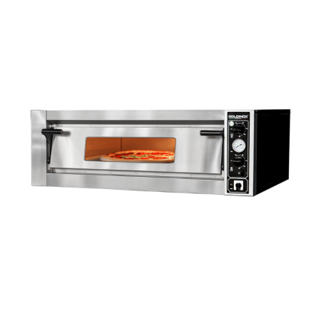 Four à pizza électrique 6 x Ø34 cm LARGE (6 kW - 380V) PREMIUM / GOLDINOX