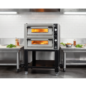 Four à pizza double électrique 6 + 6 x Ø34 cm LARGE (12 kW - 380V) PREMIUM / GOLDINOX