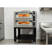 Four à pizza double électrique 6 + 6 x Ø34 cm LARGE (12 kW - 380V) PREMIUM / GOLDINOX