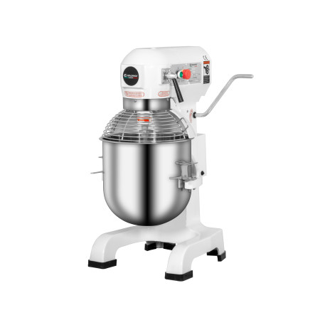 Batteur planétaire blanc 10 Litres (3 vitesses) avec 3 accessoires IDEAL - GOLDINOX