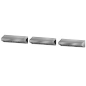 Hotte murale sans moteur 4400x900x450 mm avec éclairage, filtre et robinet de vidange PREMIUM / GOLDINOX