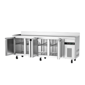 Table réfrigérée adossée Tropicalisée 4 portes PREMIUM - GOLDINOX