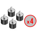 Plot anti-vibratile M8 (lot de 4) / GOLDINOX