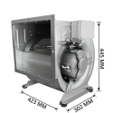 Moteur escargot 3790 m³/heure pour caisson PREMIUM - GOLDINOX
