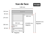 Plonge lave-vaisselle inox 1 bac 1200x600 mm avec égouttoir à droite IDEAL - GOLDINOX