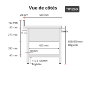 Plonge lave-vaisselle inox 1 bac 1200x600 mm avec égouttoir à droite IDEAL - GOLDINOX