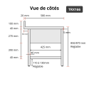 Plonge inox 1 grande cuve - 1600 x 600 mm / GOLDINOX