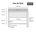 Plonge inox 1 grande cuve - 1800 x 700 mm / GOLDINOX