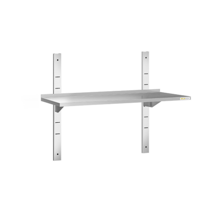 Etagère murale en inox 1200 x 400 mm IDEAL - GOLDINOX