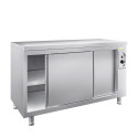 Meuble bas inox chauffant 1600 x 600 mm ECO / GOLDINOX