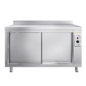 Meuble bas inox chauffant 1600 x 600 mm adossée ECO / GOLDINOX