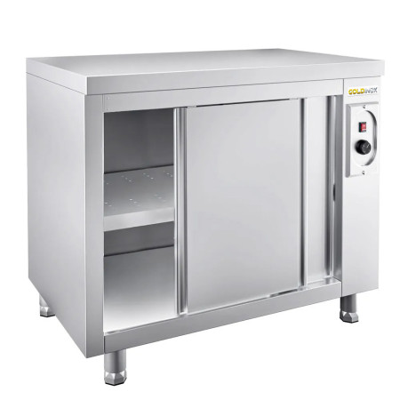 Meuble bas inox chauffant 1200x700 mm IDEAL - GOLDINOX