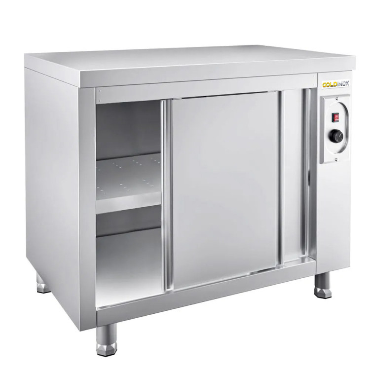 Meuble bas inox chauffant 1200 x 700 mm ECO / GOLDINOX