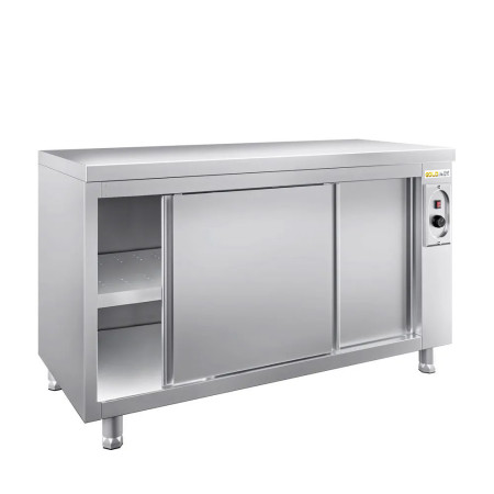 Meuble bas inox chauffant 1600x700 mm IDEAL - GOLDINOX