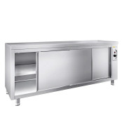 Meuble bas inox chauffant 1800 x 700 mm ECO / GOLDINOX