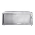 Meuble bas inox chauffant 2000 x 700 mm adossée ECO / GOLDINOX