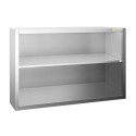 Placard mural inox 1000x400 mm - Hauteur 800 mm avec portes coulissantes IDEAL - GOLDINOX