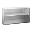 Placard mural inox 1500x400 mm - Hauteur 800 mm avec portes coulissantes PREMIUM - GOLDINOX