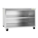 Meuble bas inox 1800 x 700 mm sur roulettes PREMIUM / GOLDINOX