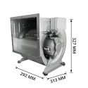 Moteur escargot 2200 m³/heure pour caisson PREMIUM - GOLDINOX
