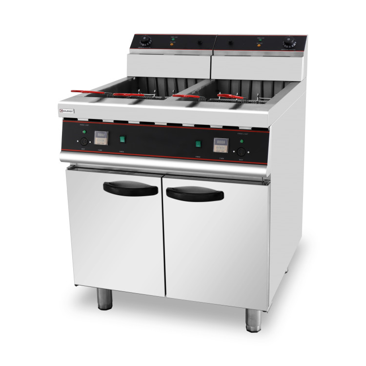 Friteuse électrique professionnelle sur coffre 21 + 21 Litres (20 kW) IDEAL - GOLDINOX