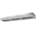 Hotte caisson sans moteur 4300x900x450 mm avec éclairage, filtre et robinet de vidange PREMIUM / GOLDINOX