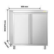 Meuble bas inox 800 x 700 mm PREMIUM / GOLDINOX