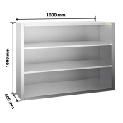 Placard mural inox 1000x400 mm - Hauteur 1000 mm ouvert PREMIUM - GOLDINOX Placard mural inox 1000x400 mm - Hauteur 1000 mm ouvert PREMIUM - GOLDINOX