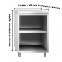 Meuble bas inox 600 x 600 mm PREMIUM / GOLDINOX