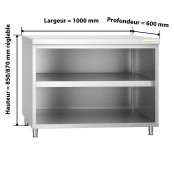 Meuble bas inox 1000 x 600 mm PREMIUM / GOLDINOX Meuble bas inox 1000 x 600 mm PREMIUM / GOLDINOX