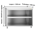 Meuble bas inox 1200 x 800 mm PREMIUM / GOLDINOX