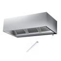 Hotte murale sans moteur 1000x900x450 mm avec éclairage, filtre et robinet de vidange PREMIUM / GOLDINOX
