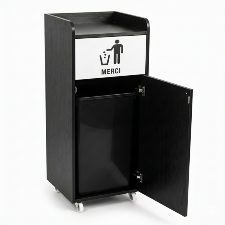 Poubelle snack en bois 100L