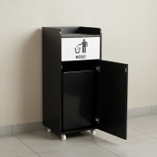 Poubelle snack en bois 100L