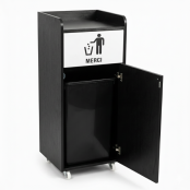 Lot de 2 Poubelles snack en bois 100L