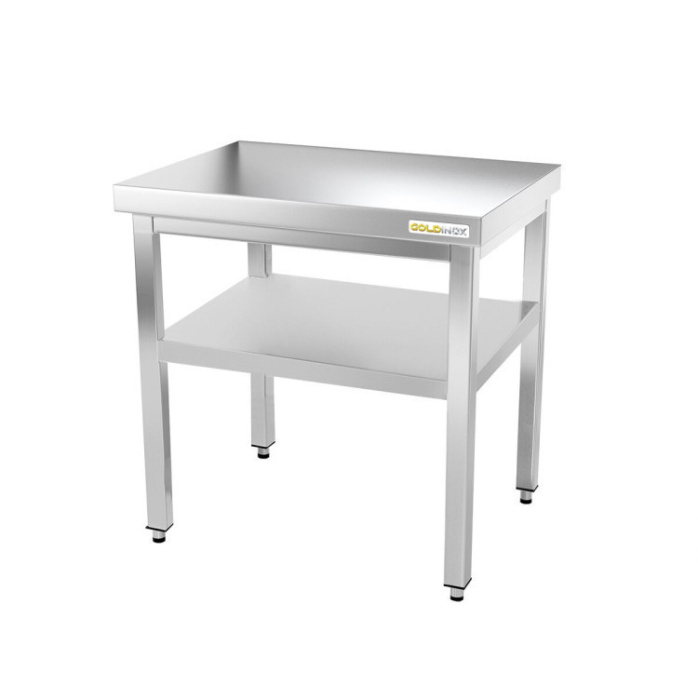 Table de travail en inox 700 x 600 mm PREMIUM - GOLDINOX