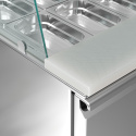 Saladette réfrigérée vitrée compacte 2 portes PREMIUM - GOLDINOX