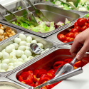 Saladette réfrigérée vitrée compacte 2 portes PREMIUM - GOLDINOX