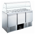 Saladette réfrigérée vitrée compacte 3 portes IDEAL - GOLDINOX