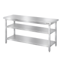 Table de travail en inox Bar 1500x700 mm avec 2 étagères inférieures PREMIUM - GOLDINOX