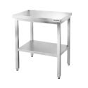 Table de travail en inox Bar 500x500 mm avec renfort PREMIUM - GOLDINOX