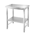 Table de travail en inox Bar 800x500 mm avec renfort PREMIUM - GOLDINOX