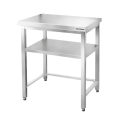 Table de travail en inox Bar 800x700 mm avec renfort PREMIUM - GOLDINOX