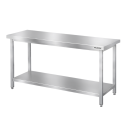 Table de travail en inox Bar 1500x700 mm avec renfort PREMIUM - GOLDINOX